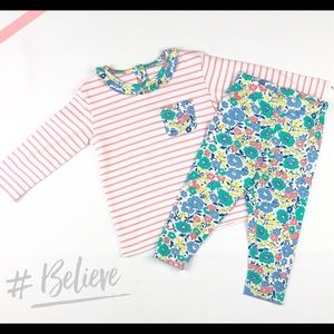 Floral Top and Legging Set